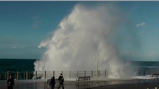 Olas Gigantes  Giant Waves in DonostiaSan Sebastián Basque Country [upl. by Ly]