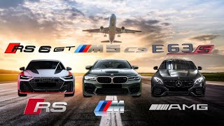 RS6 GT vs M5 CS vs AMG E63S carwow [upl. by Eula]