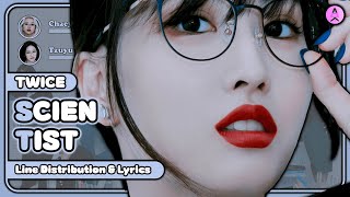 TWICE  Scientist Line Distribution  Color Coded Lyrics [upl. by Yniatirb]