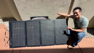 How To Adjust the Angle on ECOFLOW 220 Watt BiFacial Foldable Solar Panel [upl. by Gough]