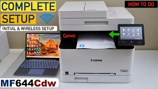 Canon ImageClass MF644Cdw Setup Wireless Setup Load Paper Alignment Install In Windows Laptop [upl. by Avot]