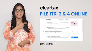 How to file ITR 3 amp ITR 4  LIVE Demo l ITR Filing FY 202223 AY 202324 [upl. by Staten491]