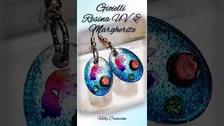 💫Fai da Te Gioielli Trasforma i Tuoi Sogni con Resina UV e Fiori  Tutorial resinart earrings [upl. by Neelrihs]