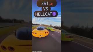 Chevy Corvette ZR1 vs Dodge Challenger HellCat [upl. by Missy310]