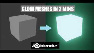 How to Glow Objects  Blender Beginner Tutorial [upl. by Strickland]