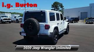 Used 2020 Jeep Wrangler Unlimited Sahara Berlin MD B247124A [upl. by Polk507]