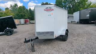 CARGO MATE 4X6 ENCLOSED CARGO TRAILER  AAA TRAILER  HOWELL MI [upl. by Olram]