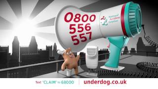 National Accident Helpline  Underdog Loudhailer TV advert [upl. by Pul]