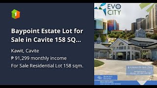 Baypoint Estate Lot for Sale in Cavite 158 SQM  ready for turn over [upl. by Nahtal334]