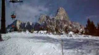 Passo Rolle Cimon della Pala visto dalla seggiovia Ferrari [upl. by Enelyaj]