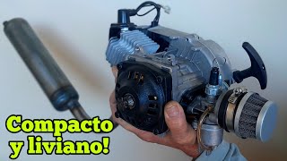 Motor 49cc para BICIMOTO O GO KART  Review completa [upl. by Illah]