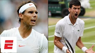 Wimbledon 2018 Highlights Novak Djokovic beats Rafael Nadal in epic 2day semifinal  ESPN [upl. by Eatnwahs]