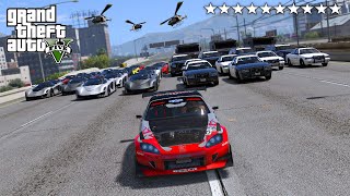 ECHAPPER à la POLICE et un GANG avec TOUS les nouveaux VEHICULES sur GTA 5 [upl. by Aja465]