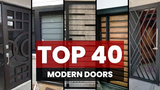 TOP 40 MODERN STEEL DOORS FOR YOUR HOME  charlesforge [upl. by Leorsiy]