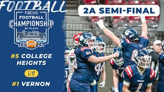 2024 BCSS AA Football Championship 🏈 SEMIFINAL Vernon vs College Heights Nov 23 2024 [upl. by Anasxor]