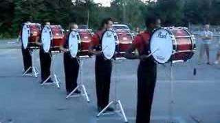 Boston Crusaders Drumline 2008 Bassline [upl. by Ecinehs215]