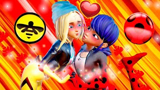 Miraculous Ladybug 💛💗 Zoe x Marinette DUET TRANSFORMATION love kiss [upl. by Morissa946]