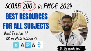 Best Sources for FMGE  Subject wise Resources for upcoming Fmge exam  Main videos vs RR videos [upl. by Coridon]