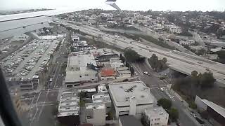 SAN Lindbergh Field San Diego landing aboard an Alaska Airlines flight [upl. by Eniac807]