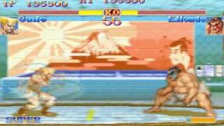 Hyper Street Fighter 2 Anniversary  Guile Playthrough [upl. by Huesman389]