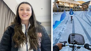 18YearOld Team USA Snowboarder Gives Tour of Olympic Village [upl. by Gilchrist]