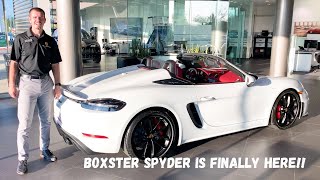 2020 718 Porsche Boxster Spyder Top Operation With Start Up [upl. by Dagny]