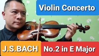 E Major Violin Concerto No2 BWV 1042 by JSBach 巴哈E大調第二小提琴協奏曲 for practice [upl. by Melodee]