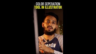 Color Separation Tool In ADOBE ILLUSTRATOR 2023 UrduHindi illustratortutorial color designingtip [upl. by Ogram453]