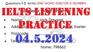 IELTS LISTENING PRACTICE TEST 2024  0452024 WITH ANSWERS [upl. by Eilrahc]