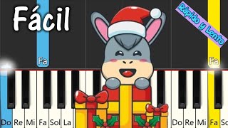 ARRE BORRIQUITO  Villancico  TUTORIAL PIANO FÁCIL [upl. by Darcee164]