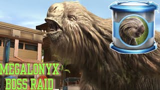 DEFEAT MEGALONYX BOSS  JURASSIC WORLD ALIVE 2925 [upl. by Curkell]