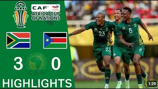 Bafana Bafana vs South Sudan 30 HIGHLIGHTS  CAF Africa Cup Of Nations Qualifiers [upl. by Borroff]