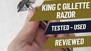 King C Gillette Safety Razor Review  Features Explained and Shave Demo [upl. by Ticon674]