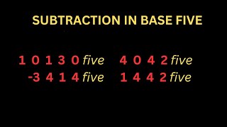 How to SUBTRACTION in base FIVE Quinary number system [upl. by Guglielmo]