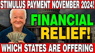 1420 Stimulus Payments in November 2024 States Offering Financial Relief and Key Details [upl. by Tteirrah]