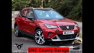 SEAT Arona Top of the range Xperience Lux Desire Red 19700 Miles  smccountygarage1997 [upl. by Odnaloy]