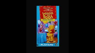 Digitized opening to Winnie the Pooh Pooh Party UK VHS [upl. by Nordine]