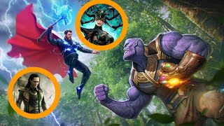 Thor vs Thanos Who Will Win  ironman vs Thanos  shorts mcu avengers [upl. by Ecinom]