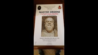 Nuccio Ordine quot L utilità dell inutilequot [upl. by Shaylah117]