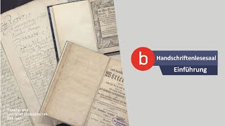 SuUB Bremen Handschriftenlesesaal  Einführung [upl. by Cameron]