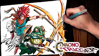 CHRONO TRIGGER SPEED DRAWING  DESENHANDO [upl. by Yrrak]