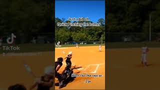 Quick Pitching Strikeout fastpitchsoftball softball pitching 14u athlete sports strikeouts [upl. by Wan284]