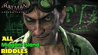 Batman Arkham Knight ★ All Riddles ★ Miagani Island Location Guide [upl. by Nnauol926]