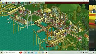 RollerCoaster Tycoon Deluxe Leafy Lake Part 5 with seasparkles corner Fun Mission 3 Classic Game [upl. by Eceinahs811]