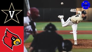 2 Vanderbilt vs 5 Louisville Highlights  2019 College Baseball Highlights [upl. by Nohsreg334]