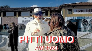 PITTI UOMO AW2024【FIRENZE】ピッティ ウォーモ 秋冬2024  Italian Mens Fashion [upl. by Aihsenal]