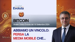 🔴 bitcoin  ABBIAMO UN VINCOLO PERSA LA MEDIA MOBILE CHE [upl. by Aneehc395]