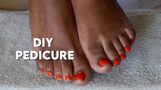 How To Do An AtHome Pedicure  DIY Pedicure To Stay Comfortable In Heels [upl. by Euqnom]