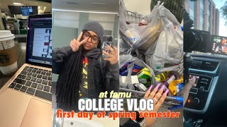 MY FAMU DIARY S1E3✩  first day of spring semester [upl. by Siravart589]