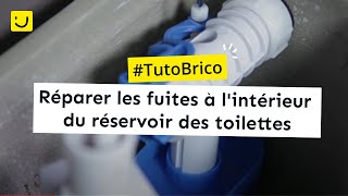 TUTO Réparer les fuites à lintérieur du réservoir des toilettes [upl. by Alhan]